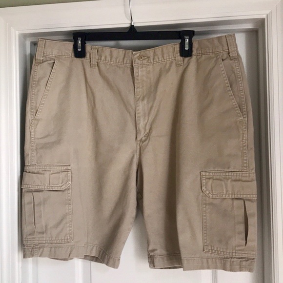 dickies khaki cargo shorts